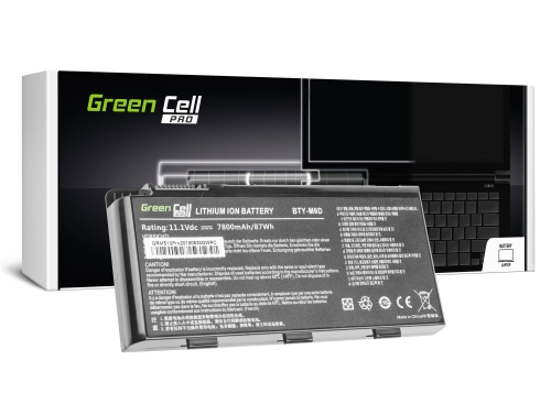Акумулятор Green Cell PRO BTY-M6D для MSI GT60 GT70 GT660 GT680 GT683 GT780 GT783 GX660 GX680 GX780