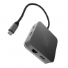 Докстанція, адаптер, концентратор USB-C HDMI адаптер Green Cell - 6 портів для MacBook Pro, Dell XPS, Lenovo X1 Carbon та інших