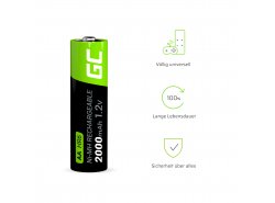 Green Cell 4x AA HR6 2000mAh Akku