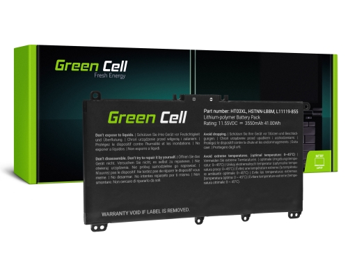 Акумулятор Green Cell HT03XL L11119-855 для HP 250 G7 G8 255 G7 G8 240 G7 G8 245 G7 G8 470 G7, HP 14 15 17, HP Pavilion 14 15