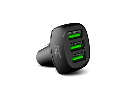 Green Cell GC PowerRide 54 Вт 3xUSB 18 Вт із технологією швидкої зарядки Ultra Charge