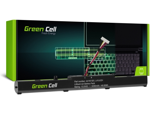 Акумулятор Green Cell A41N1501 для Asus ROG GL752 GL752V GL752VW, Asus VivoBook Pro N552 N552V N552VW N552VX N752 N752V N752VX