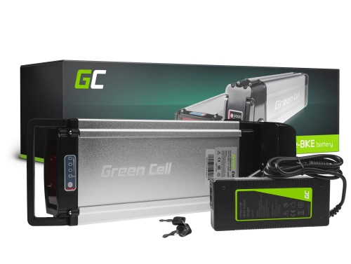 Green Cell Cell® 36V 12Ah Li-Ion Pedelec для задньої стійки акумулятор із зарядним пристроєм