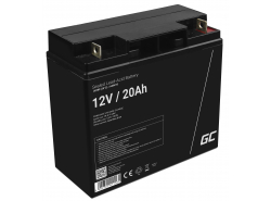 Green Cell Cell® AGM 12V 20Ah акумулятор Свинцева батарея VRLA Фотоелектрична сонячна батарея для інвалідного візка Unbemann Car