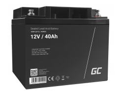 Green Cell Cell® AGM 12V 40Ah акумулятор Свинцева батарея VRLA Фотоелектрична сонячна батарея для інвалідного візка Unbemann Car