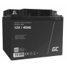 Green Cell Cell® AGM 12V 40Ah акумулятор Свинцева батарея VRLA Фотоелектрична сонячна батарея для інвалідного візка Unbemann Car