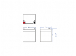 Green Cell ® Batterie AGM VRLA 12V 5Ah