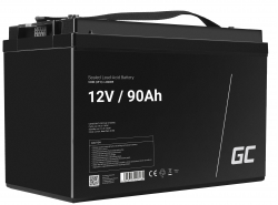 Green Cell Cell® AGM 12V 90Ah акумулятор Свинцева батарея VRLA Фотоелектрична сонячна батарея для інвалідного візка Unbemann Car