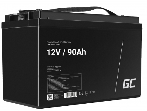 Green Cell Cell® AGM 12V 90Ah акумулятор Свинцева батарея VRLA Фотоелектрична сонячна батарея для інвалідного візка Unbemann Car