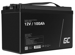 Green Cell ® AGM 12V 100Ah акумулятор VRLA свинцева батарея Unbemann рибальський різець човен скутер газон трактор газонокосарка