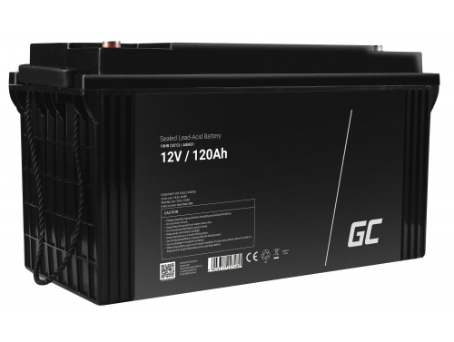 Green Cell ® AGM 12V 120Ah акумулятор VRLA свинцева батарея Unbemann рибальський різець човен скутер газон трактор газонокосарка