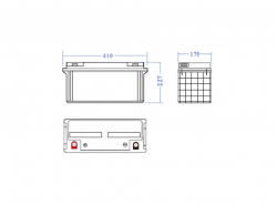 Green Cell ® Batterie AGM VRLA 12V 120Ah