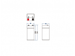 AGM GEL Batterie 4V 4Ah Blei Akku Green Cell Kasse und Waagen