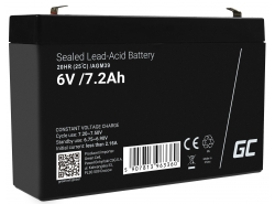 AGM GEL Batterie 6V 7.2Ah Blei Akku Green Cell Wartungsfreie für Rasenmäher und Traktor