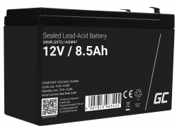 AGM GEL Batterie 12V 8.5Ah Blei Akku Green Cell Wartungsfreie für UPS und Überwachung