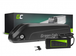 Green Cell® E-Bike Akku 36V 10.4Ah Li-Ion Down Tube Batterie mit Ladegerät