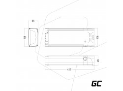 Green Cell® E-Bike Akku 48V 20Ah E-Bike Li-Ion Rear Rack Batterie mit Ladegerät