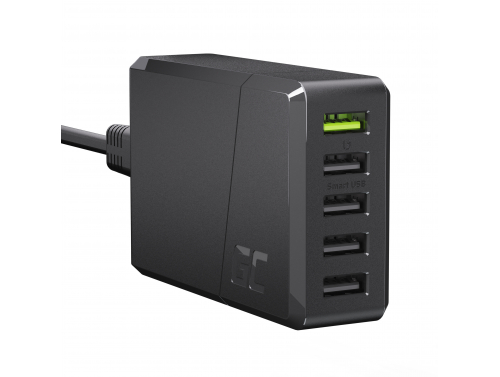 Green Cell GC ChargeSource 5 5xUSB 52 Вт із швидким заряджанням Ultra Charge та Smart Charge