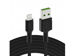 Green Cell GC Ray USB - кабель Lightning 120 см для iPhone, iPad, iPod, білий світлодіод, швидка зарядка