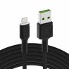 Green Cell GC Ray USB - кабель Lightning 120 см для iPhone, iPad, iPod, білий світлодіод, швидка зарядка