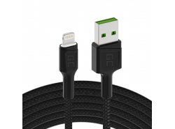 Green Cell GC Ray USB - кабель Lightning 200 см для iPhone, iPad, iPod, білий світлодіод, швидка зарядка