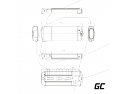 Green Cell® E-Bike Akku 36V 13Ah Li-Ion Pedelec Rear Rack Batterie mit Ladegerät