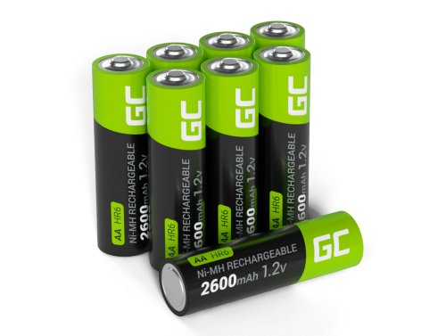 8x AA 2600mAh Ni-MH акумуляторні батареї Green Cell