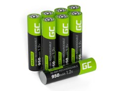 8x AAA R3 950mAh Ni-MH акумуляторні батареї Green Cell