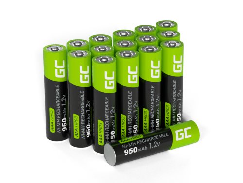 16x AAA R3 950mAh Ni-MH акумуляторні батареї Green Cell