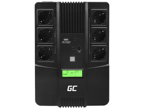 Green Cell ® UPS / USV 600VA 360W AiO Джерело безперебійного живлення із захистом від перенапруги 230V