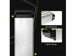 Akku Batterie Green Cell Rear Rack 36V 14.5Ah 522Wh für Elektrofahrrad E-Bike Pedelec