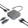 Докстанція, адаптер, концентратор USB-C HDMI адаптер Green Cell - 6 портів для MacBook Pro, Dell XPS, Lenovo X1 Carbon OUTLET