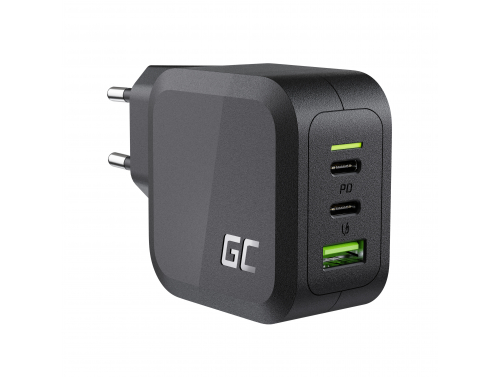 Мережевий зарядний пристрій Green Cell 65W GaN GC PowerGan для ноутбука, MacBook, телефону, Nintendo Switch - OUTLET