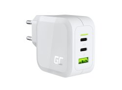 Ładowarka sieciowa Green Cell GC PowerGaN 65W (2x USB-C Power Delivery, 1x USB-A kompatybilne z Quick Charge 3.0)