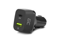 Green Cell ® Блок живлення USB-C Power Delivery + USB Quick Charge 3.0