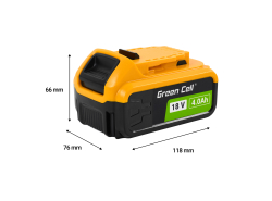 Green Cell Akku für DeWalt XR 18V 4Ah Ersatzakku für DCB184