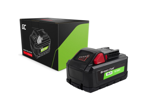 Green Cell Akku für Milwaukee M18 18V 8Ah Ersatzakku M18 HB8 4932471070