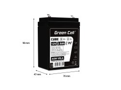 AGM GEL Batterie 12V 2.8Ah Blei Akku Green Cell Wartungsfreie für Schwerkraft und Alarm