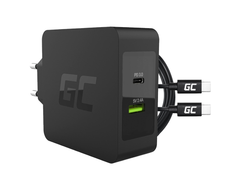 Green Cell 45 Вт USB-C PD з кабелем USB-C і додатковим портом USB