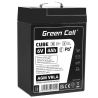 Green Cell CUBE AGM IP54 6V 4Ah VRLA акумулятор для іграшок, сигналізації, дитячих транспортних засобів.