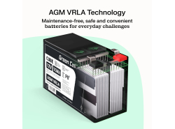 Green Cell CUBE AGM IP54 12V 40Ah VRLA акумулятор для фотоелектричної батареї та інвалідних візків.