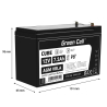 Green Cell ® AGM 12V 7,2Ah акумулятор VRLA свинцевий акумулятор іграшки електричні іграшки сигналізація дитячі транспортні засоб