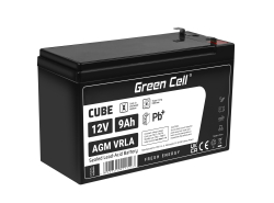 Green Cell ® свинцевий акумулятор AGM 12V 9Ah батареї VRLA Unbemann Система ДБЖ ДБЖ ДБЖ резервного копіювання система батарей