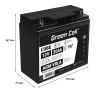 Green Cell Cell® AGM 12V 20Ah акумулятор Свинцева батарея VRLA Фотоелектрична сонячна батарея для інвалідного візка Unbemann Car