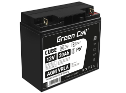 Green Cell Cell® AGM 12V 20Ah акумулятор Свинцева батарея VRLA Фотоелектрична сонячна батарея для інвалідного візка Unbemann Car