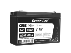 Green Cell ® AGM 6V 10Ah акумулятор VRLA свинцевий акумулятор іграшки електричні іграшки сигналізація дитячі транспортні засоби