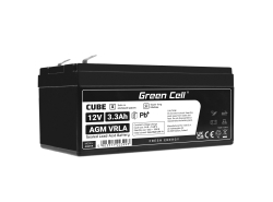 Green Cell ® AGM 12V 3.3Ah акумулятор VRLA свинцевий акумулятор іграшки електричні іграшки сигналізація дитячі транспортні засоб