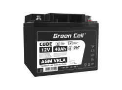 Green Cell Cell® AGM 12V 40Ah акумулятор Свинцева батарея VRLA Фотоелектрична сонячна батарея для інвалідного візка Unbemann Car