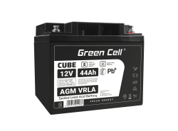 Green Cell ® AGM 12V 44Ah акумулятор VRLA свинцева батарея Unbemann рибальський різець човен скутер газон трактор газонокосарка