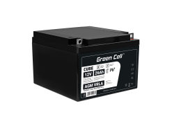 Green Cell Cell® AGM 12V 26Ah акумулятор VRLA свинцева батарея Unbemann рибальський різець човен скутер газон трактор газонокоса